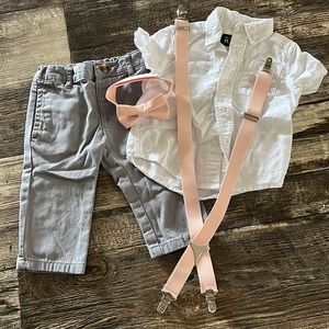 Four piece wedding outfit